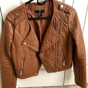 H & M Faux Leather Coat
